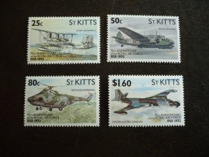 Stamps - St. Kitts - Scott# 351-354 - Mint Never Hinged Set of 4 Stamps