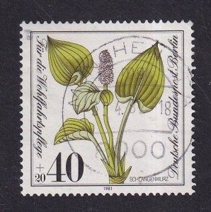 Germany  Berlin #9NB182 used  1981 flowers endangered species 40pf