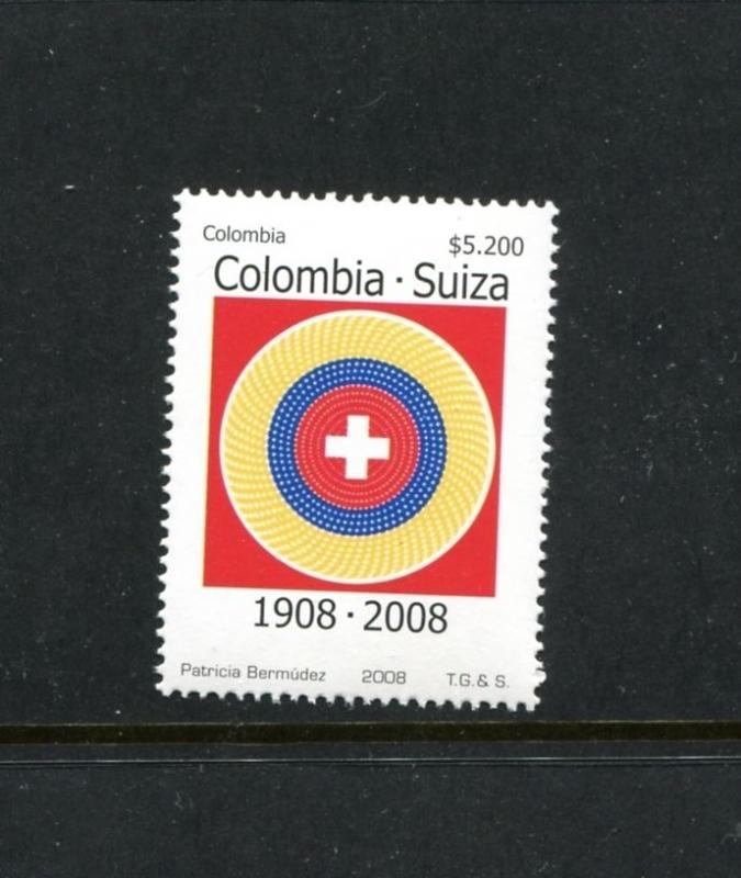 Colombia 1291, MNH, Treaty of Amity and Commerece 2008. x23523