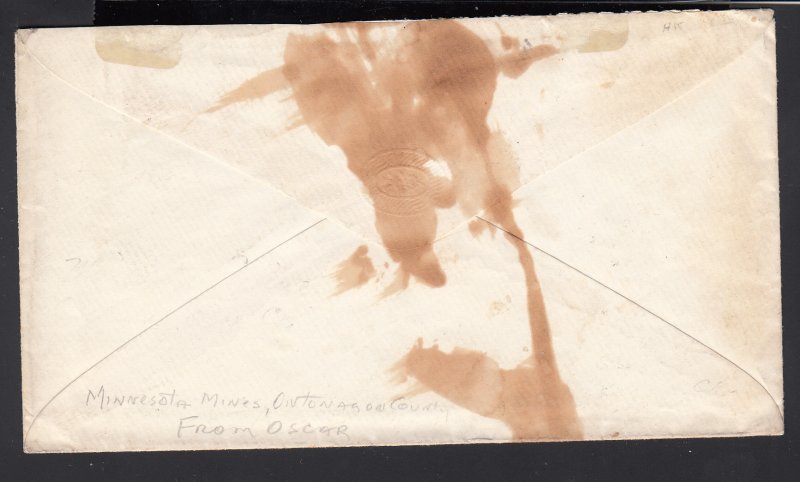 US #24x3 Minnesota Mine Mich VF Strike  Ontanogon Co Rare!