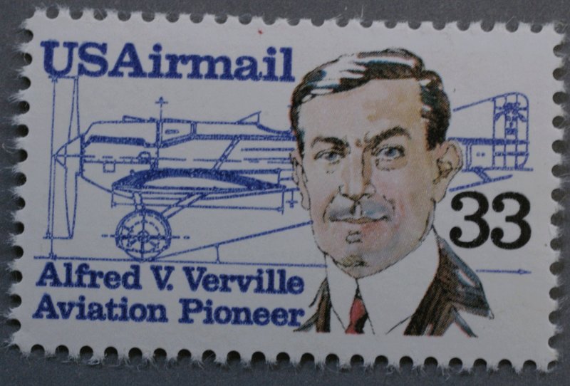 United States #C113 33 Cent Albert V. Verville Airmail MNH