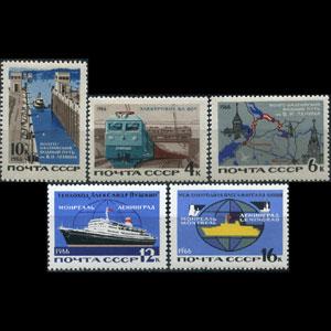 RUSSIA 1966 - Scott# 3179-83 Transportation Set of 5 NH