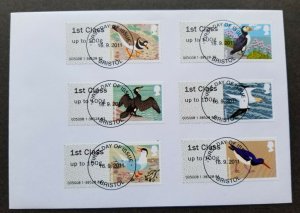 Britain Frama Label Birds 2011 Fauna (machine ATM stamp FDC) *rare