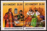 St. Vincent SG#954 Mint Block - Sheet - 1986 1.5 -