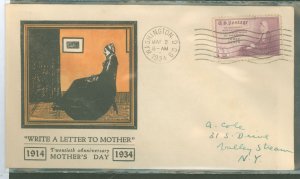 United States #737 On Cover  (Fdc)