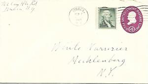 Schuyler Co. NY postal history, White Nurseries, U536, 1041