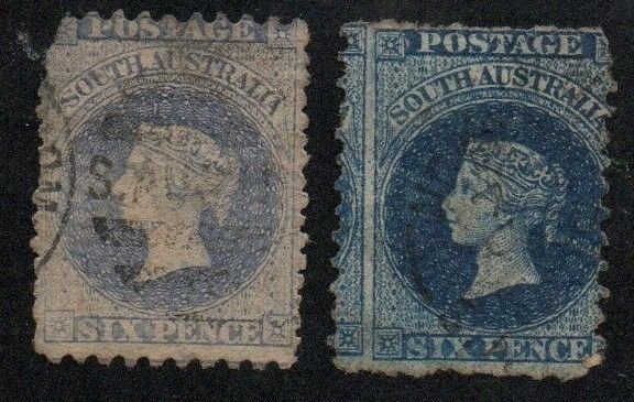 South Australia 47e & 47f Used