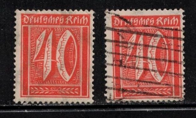 GERMANY Scott # 142 MH & Used - Numeral Issue