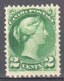 Canada #36 Mint F-VF LH Small Queen $100.00