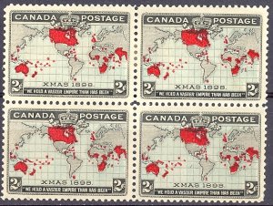 Canada #85i Block Mint  VF    - Lakeshore P...
