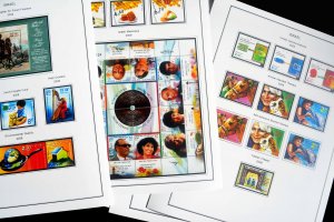 COLOR PRINTED ISRAEL 2000-2010 STAMP ALBUM PAGES (68 illustrated pages)