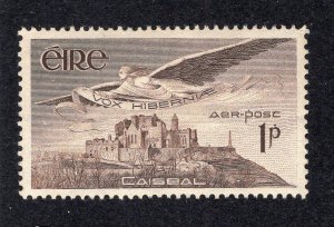 Ireland 1949 1p dark brown Airmail, Scott C1 MNH, value = $6.50