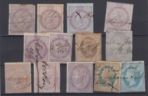 GB QV Unchecked Revenue Collection Of 13 Fine Used BP8085