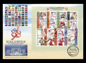 Malaysia 1998 XVI COMMONWEALTH GAMES FDC Sc675 Rare Cancel - Unused Fine