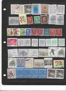 ESTONIA COLLECTION ON STOCK SHEET MINT/USED