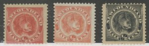 Newfoundland #56-58 Unused Single