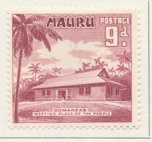 Colonie Inglesi British Colony NAURU 1954 9d MH* Stamp A28P27F28576