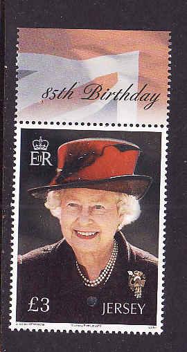 Jersey-Sc#1505-unused NH set-QEII 85th birthday-Royalty-2011-