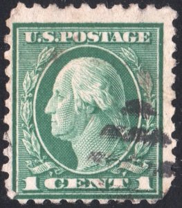 SC#462 1¢ Washington Single (1916) Used