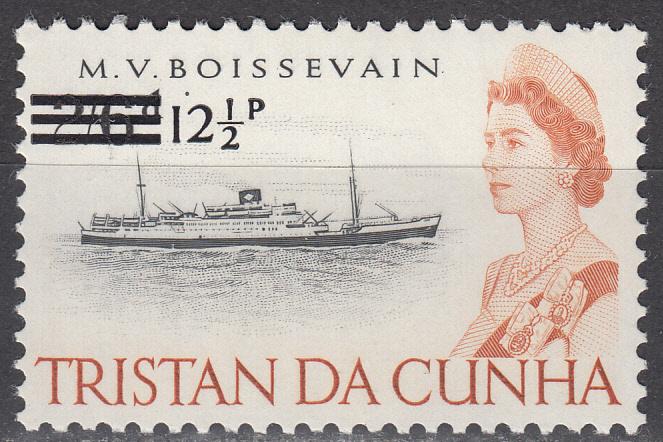 Tristan Da Cunha - 1971 QEII 12 1/2p on 2sh 6p - MNH (9534)