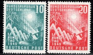 Germany Bund Scott # 665 - 666, mint nh