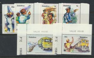 Zimbabwe SG 630 -  SG 635 set of 6 Mint Never Hinged