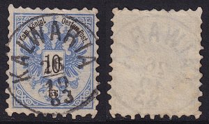 Austria - 1883 - Scott #44 - used - s.o.n. KALWARIA pmk Poland