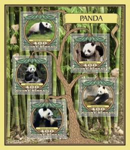 GUINE BISSAU 2016 SHEET PANDA BEARS OURS URSOS OSOS BAREN ORSI WILDLIFE gb16710a