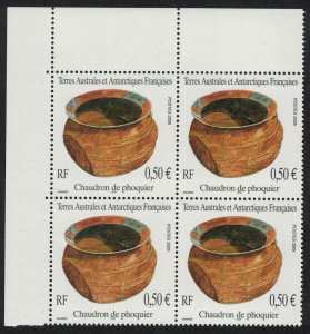 FSAT TAAF Pottery Corner Block of 4 2005 MNH SG#534 MI#560