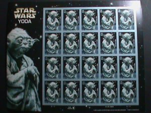 ​UNITED STATES-2007-SC#4205  STAR WARS- YODA- MNH-SHEET VERY FINE-RARE