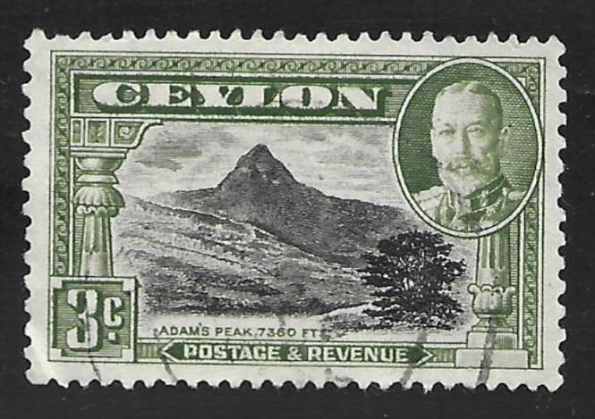 Ceylon #265 3c Adam's Peak