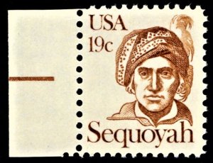 US 1859 MNH VF 19 Cent Sequoyah Cherokee Indian Overall Tagging