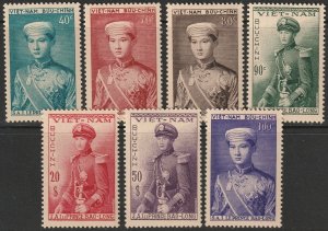 Vietnam 1954 Sc 20-6 set MNH** brown gum