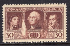 Poland 267 George Washington MNH VF