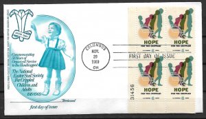 1969 Sc1385 Hope for Crippled Children PB4 FDC