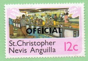 St Kitts-Nevis-Anguilla  Scott  O1  MNH