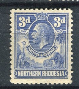 NORTHERN RHODESIA; 1930s early GV pictorial Mint hinged Shade of 3d. value
