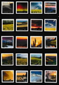 US 5298a-5298t 5298 O Beautiful forever set (20 single stamps) MNH 2018