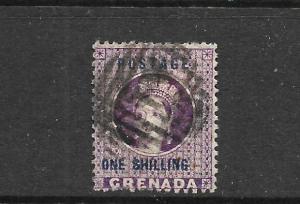 GRENADA  1875  1/-  QV   FU      SG 13