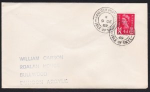 GB SCOTLAND 1969 cover HARLOSH PORTREE / ISLE OF SKYE cds..................A9396