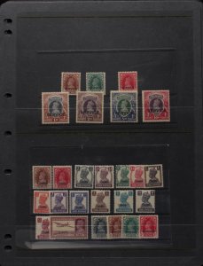 INDIA : 1929-52 Mint collection KGV & KGVI plus states SG cat £1650++.