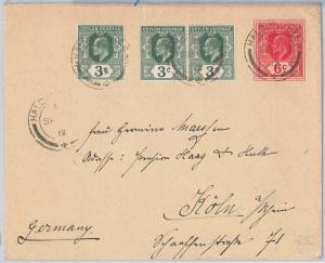 51806 - CEYLON - POSTAL HISTORY - POSTAL STATIONERY COVER from HALDUMMULLA 1912