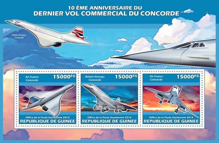 GUINEA 2013 SHEET CONCORDE AVIATION