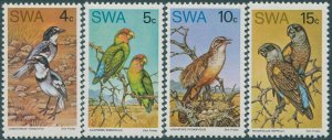 South West Africa 1974 SG260-263 Rare Birds set MNH