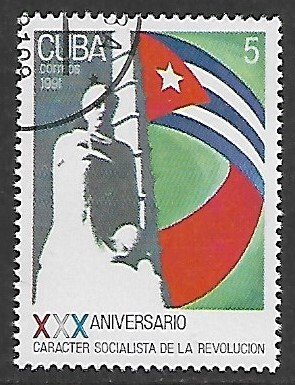 Cuba # 3307 - Socialist Revolution - unused CTO.....{R3}