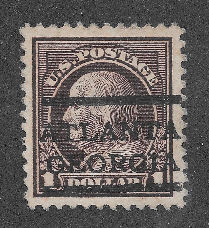 518 Used,  XF/S, 50c. Franklin,  PreCancel,