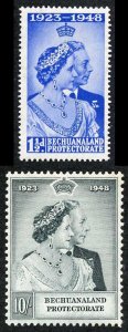 Bechuanaland SG136/37 1948 Royal Silver Wedding M/M