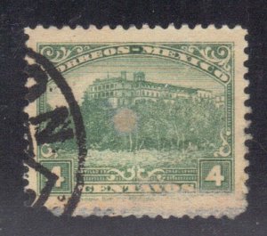 MEXICO SC #636 USED  4c  1923 CHAPULTEPEC CASTLE