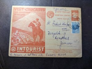 1930 USSR Russia Soviet Union Postcard Cover to Remscheid Germany