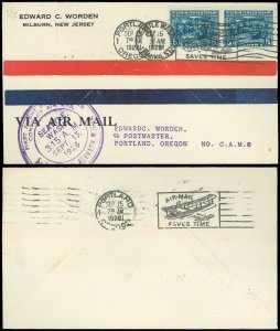 9/15/26 CAM 8S1 First Flight, Seattle WA - Portland OR, WORDEN Serviced, #550 PR